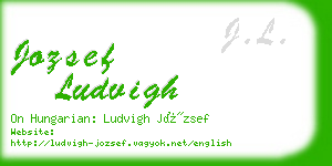 jozsef ludvigh business card